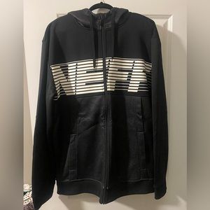 Neff Zip Up Jacket, Black with Logo, XXL